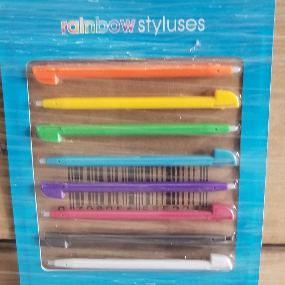 Wii U Game Pad Rainbow styluses 8 pack